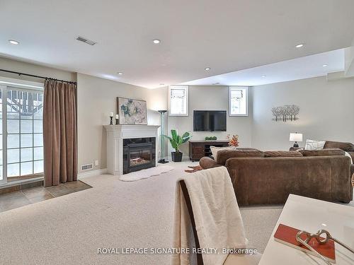 19 Lemsford Dr, Markham, ON - Indoor Photo Showing Living Room With Fireplace
