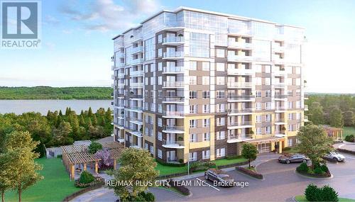 405 - 56 Lakeside Terrace, Barrie, ON - Outdoor With Balcony With Facade