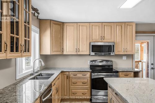 225 Pleasant Pt Rd, Kawartha Lakes, ON - Indoor Photo Showing Kitchen With Double Sink