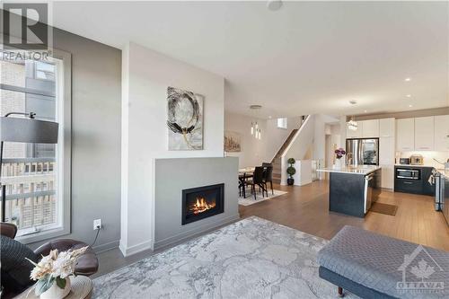 248 Shuttleworth Drive, Ottawa, ON - Indoor Photo Showing Living Room With Fireplace