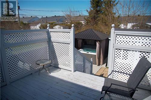 Deck overlooking the Spa! - 450 Marc Andre Street, Hawkesbury, ON - Outdoor With Deck Patio Veranda