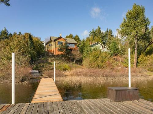 2271 Stevenson Rd, Shawnigan Lake, BC - Outdoor With Body Of Water With Deck Patio Veranda