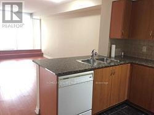 #201 -83 Borough Dr, Toronto, ON - Indoor Photo Showing Kitchen With Double Sink