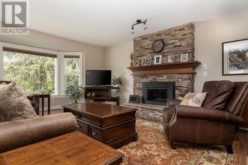 2365 Danallanko Drive, Armstrong, BC - Indoor Photo Showing Living Room With Fireplace