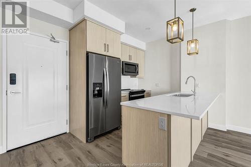 1740 Sprucewood Avenue Unit# 201, Lasalle, ON - Indoor Photo Showing Kitchen With Upgraded Kitchen