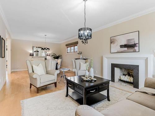 176 Joicey Blvd, Toronto, ON - Indoor Photo Showing Living Room With Fireplace