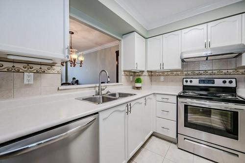100 Burloak Drive|Unit #2407, Burlington, ON - Indoor Photo Showing Kitchen With Stainless Steel Kitchen With Double Sink