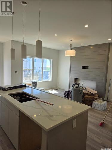 167 Schmeiser Lane, Saskatoon, SK - Indoor Photo Showing Kitchen With Double Sink