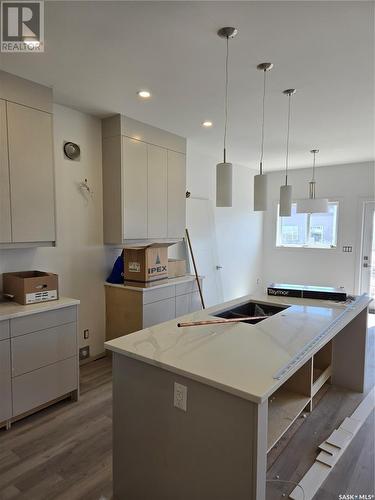 167 Schmeiser Lane, Saskatoon, SK - Indoor Photo Showing Kitchen With Double Sink