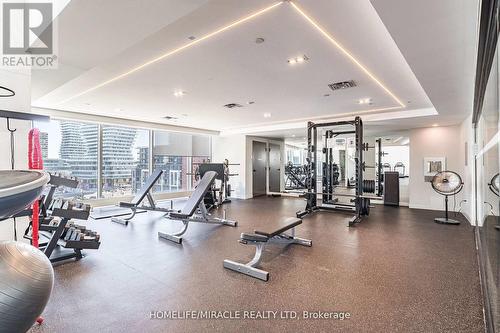 4204 - 4065 Confederation Parkway E, Mississauga, ON - Indoor Photo Showing Gym Room