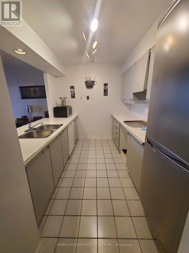 1602 - 50 Eglinton Avenue W, Mississauga, ON - Indoor Photo Showing Kitchen With Double Sink