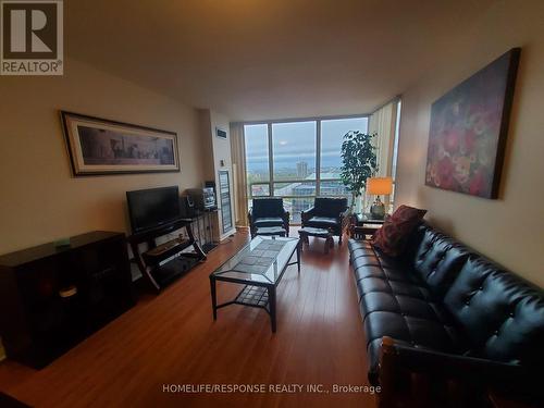 1602 - 50 Eglinton Avenue W, Mississauga, ON - Indoor Photo Showing Living Room