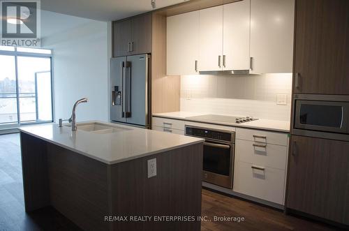 #322 -1575 Lakeshore Rd W, Mississauga, ON - Indoor Photo Showing Kitchen With Stainless Steel Kitchen With Upgraded Kitchen