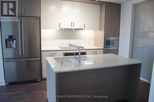 322 - 1575 Lakeshore Road W, Mississauga, ON - Indoor Photo Showing Kitchen With Stainless Steel Kitchen With Upgraded Kitchen