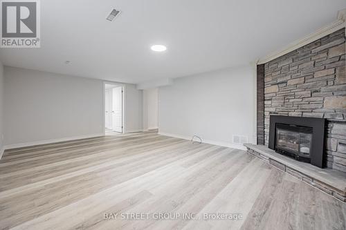 #Lower -274 Timothy Crt, Mississauga, ON - Indoor With Fireplace