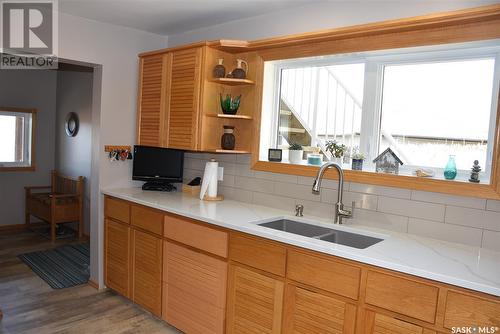 471 Lake Road, Fort San, SK - Indoor Photo Showing Kitchen With Double Sink
