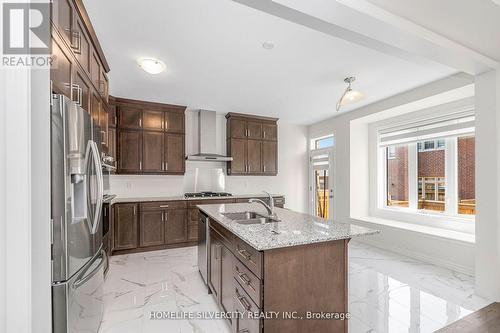 24 Speckled Alder Street, Caledon, ON - Indoor Photo Showing Kitchen With Double Sink