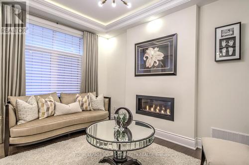 119 Lady Jessica Dr, Vaughan, ON - Indoor Photo Showing Living Room With Fireplace
