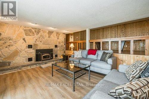 210 Cape Chin N. Shore Road, Northern Bruce Peninsula, ON - Indoor Photo Showing Living Room With Fireplace