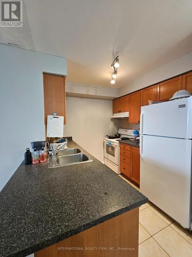 1007 - 55 Strathaven Drive, Mississauga, ON - Indoor Photo Showing Kitchen With Double Sink