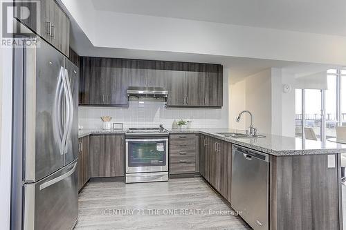 1707 - 38 Cedarland Drive, Markham, ON - Indoor Photo Showing Kitchen With Stainless Steel Kitchen With Upgraded Kitchen