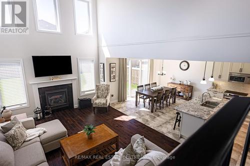 80 Taylor Drive, East Luther Grand Valley, ON - Indoor Photo Showing Living Room With Fireplace