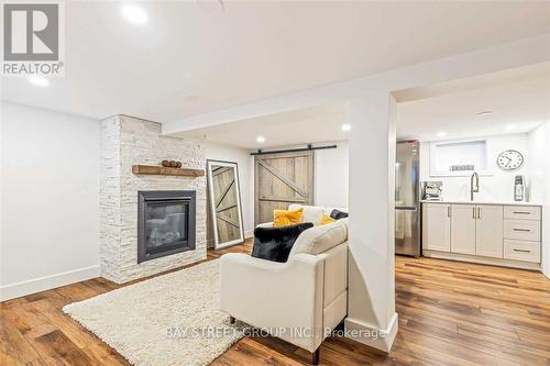 111 Frankdale Avenue, Toronto, ON - Indoor Photo Showing Living Room With Fireplace