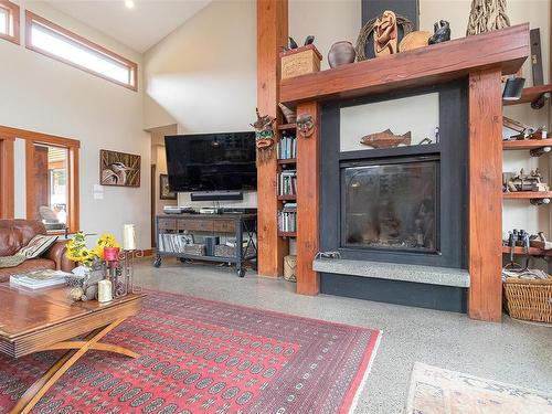 6340 Quail Peak Pl, Sooke, BC - Indoor Photo Showing Other Room With Fireplace