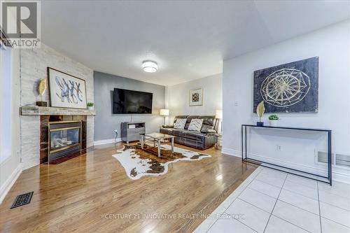 71 Bean Cres, Ajax, ON - Indoor Photo Showing Living Room With Fireplace