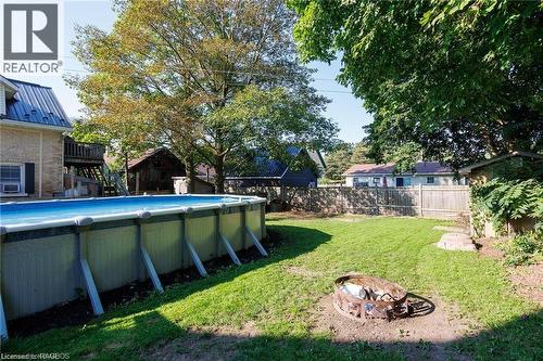 125 Elora Street S, Harriston, ON - Outdoor With Above Ground Pool With Backyard