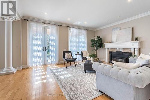 26 Prennan Avenue, Toronto, ON - Indoor Photo Showing Living Room With Fireplace