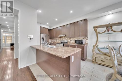 17 Delambray Street, Brampton, ON - Indoor Photo Showing Kitchen With Double Sink