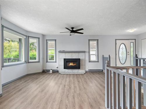 2447 Valleyview Pl, Sooke, BC - Indoor Photo Showing Living Room With Fireplace