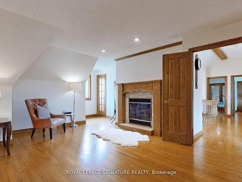 622 Coppercroft Crt, Waterloo, ON - Indoor Photo Showing Living Room With Fireplace