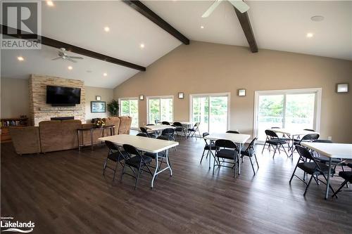 Silver Beach Club House View 2 - 44 Webb Circle Unit# 8, Haliburton, ON - Indoor With Fireplace