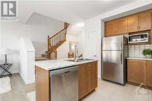 107 Bending Way, Ottawa, ON - Indoor Photo Showing Kitchen With Stainless Steel Kitchen With Double Sink