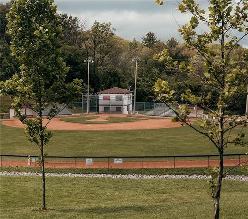 Major League baseball diamond at Little League Park in walking distance - 24 Moore Crescent, Ancaster, ON - Outdoor With View