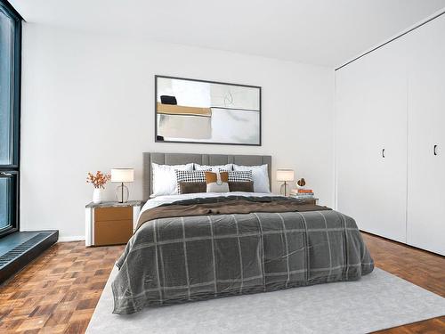 Chambre Ã Â coucher - 712-3 Rue Westmount-Square, Westmount, QC - Indoor Photo Showing Bedroom