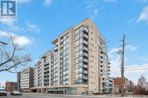 603 - 280 Donlands Avenue, Toronto, ON - Outdoor With Balcony With Facade