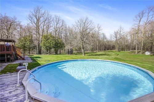 1849 Fiddlers Green Road, Ancaster, ON - Outdoor With Above Ground Pool With Backyard