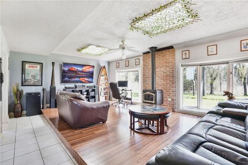 1849 Fiddlers Green Road, Ancaster, ON - Indoor Photo Showing Living Room With Fireplace