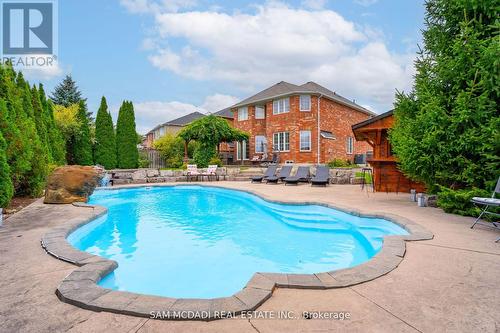3852 Rosanna Drive, Mississauga, ON - Outdoor With In Ground Pool With Deck Patio Veranda With Backyard