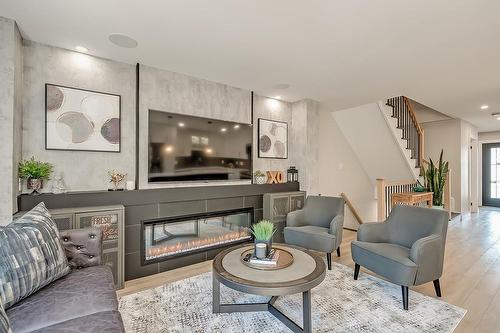 2116 Prospect Street|Unit #B, Burlington, ON - Indoor Photo Showing Living Room With Fireplace
