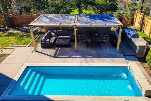 142 Mohawk Road, Ancaster, ON - Outdoor With In Ground Pool With Backyard