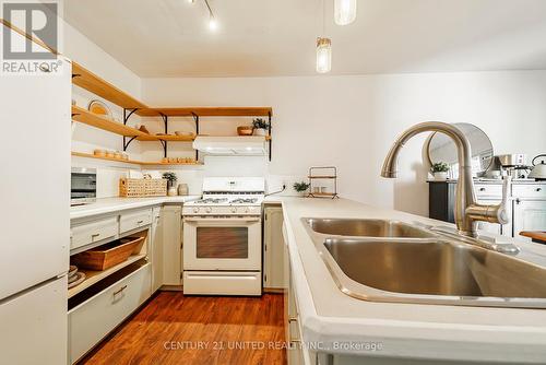 610 Downie Street, Peterborough, ON - Indoor Photo Showing Kitchen With Double Sink