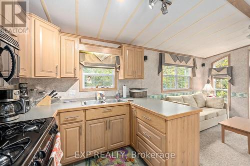 33825 Harmony Road, North Middlesex, ON - Indoor Photo Showing Kitchen With Double Sink