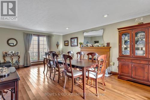 687 Steinkrauss Drive, Smith-Ennismore-Lakefield, ON - Indoor Photo Showing Dining Room With Fireplace