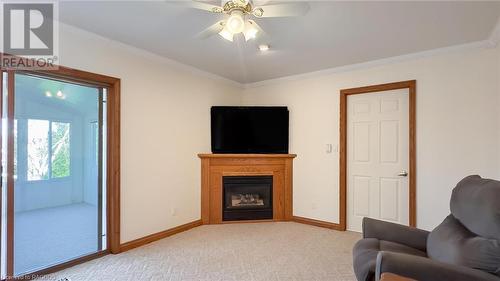 222 2Nd Avenue, Hanover, ON - Indoor Photo Showing Living Room With Fireplace