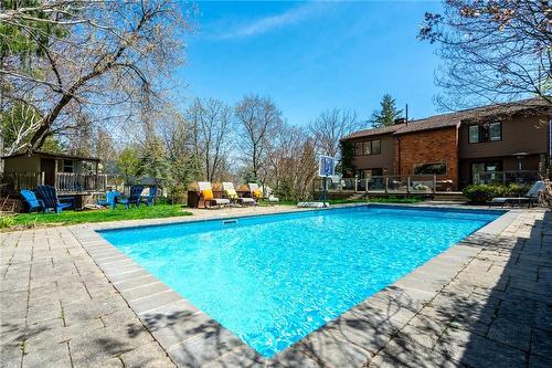 101 Hillcrest Avenue, Dundas, ON - Outdoor With In Ground Pool With Deck Patio Veranda With Backyard