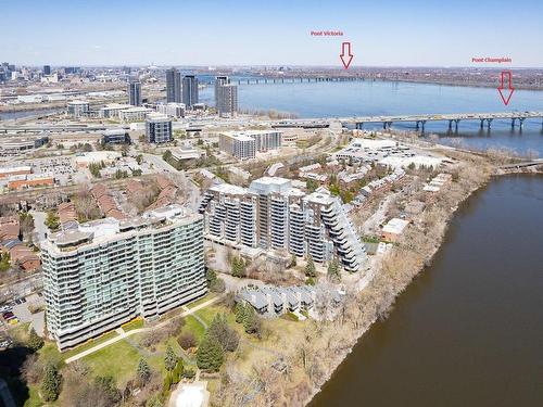 Aerial photo - 1701-60 Rue Berlioz, Montréal (Verdun/Île-Des-Soeurs), QC - Outdoor With Body Of Water With View